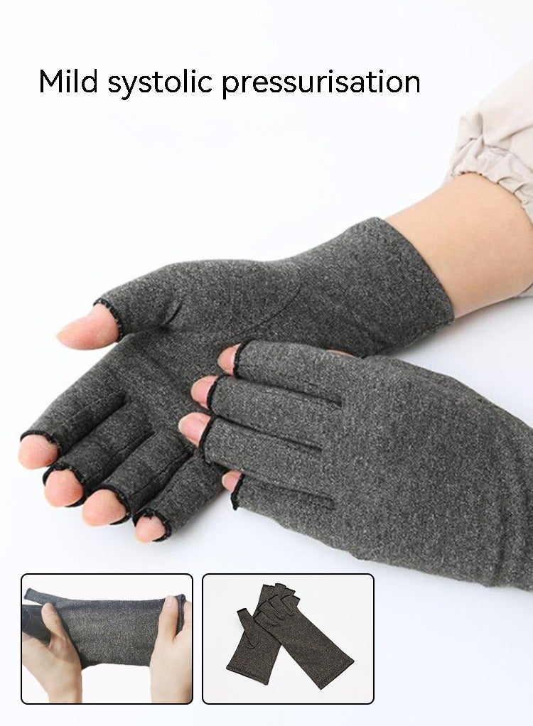 Generic Half Finger Gloves,Health Care Gloves,Non Slip,for Cycling,Training,Sport,Fitness (L) - Image 3