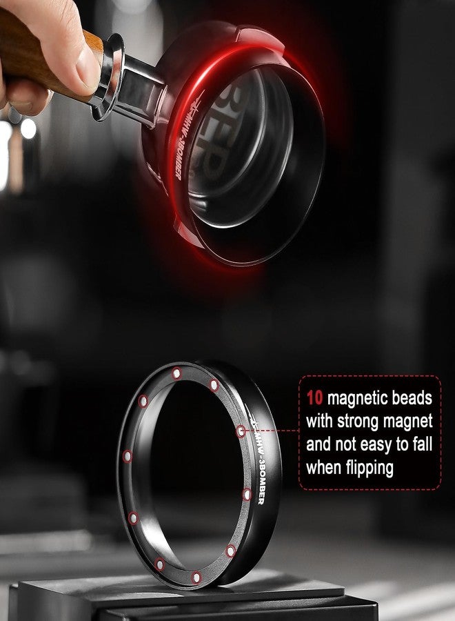 MHW-3BOMBER قمع جرعة الإسبريسو 51 مم حلقة جرعة القهوة قمع بورتافيلتر أدوات بارستا متوافقة مع بورتافيلتر ديلونجي ديسكا 51 مم DR5548B-OS - Image 2