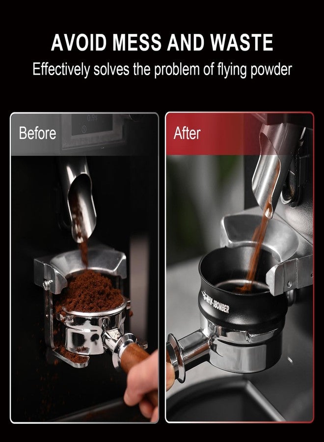 MHW-3BOMBER قمع جرعة الإسبريسو 51 مم حلقة جرعة القهوة قمع بورتافيلتر أدوات بارستا متوافقة مع بورتافيلتر ديلونجي ديسكا 51 مم DR5548B-OS - Image 3