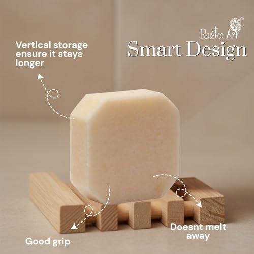 Rustic Art Amla Shikakai Shampoo Bar + Amla Methi Conditioning Bar | Herbal 2-Step Hair Fall Control & Nourishment | Sulphate & Paraben Free - Image 3
