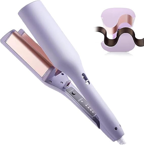 KNH MART Wave Curling Iron with 4 Gears Crimper Hair Iron for Wedding Travel Beginner Pink Straightening Curling Irons Hair Care Styling 113 - Image 2