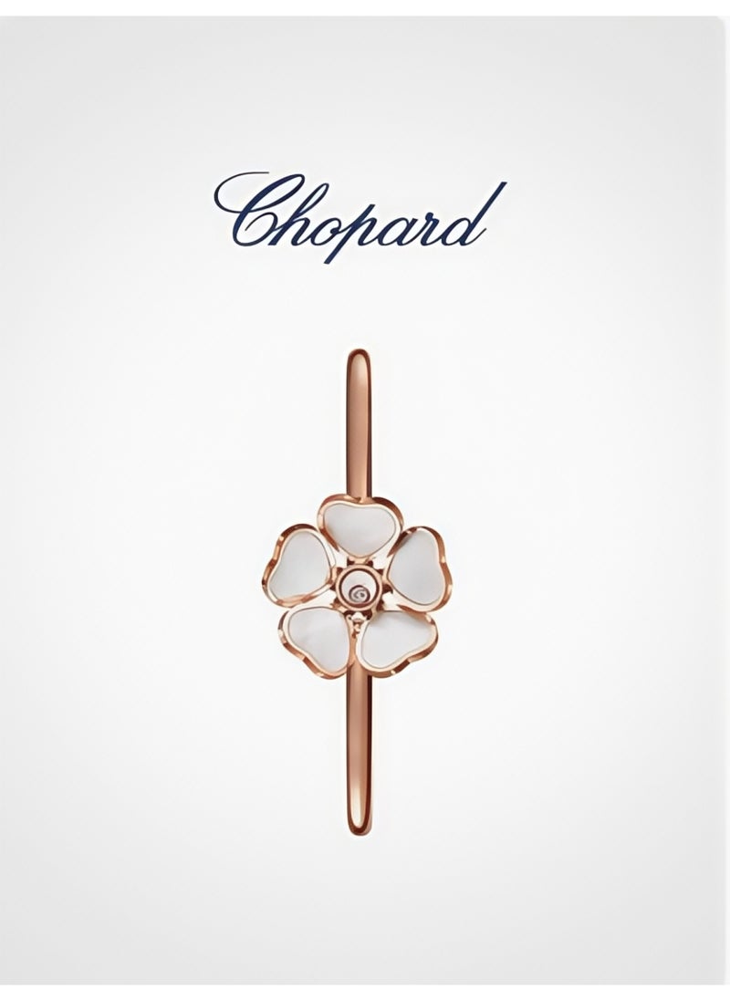 Chopard Chopard 18K rose gold white mother-of-pearl heart butterfly bracelet  - Image 2