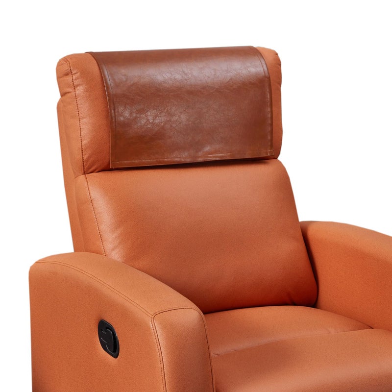 Hittun Non Slip Recliner Headrest Protector Washable Faux Leather Headrest Covers for Recliner Chair Waterproof Couch Head Rest Covers for SofaFurnitureOffice ChairTheater Seat - Image 2