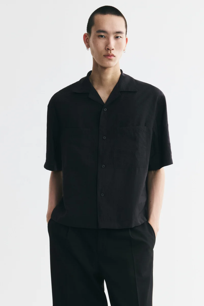 Relaxed Fit Modal-blend resort shirt