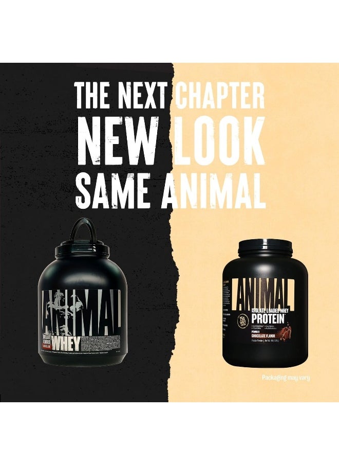 ANIMAL Universal Nutrition Whey Isolate Loaded Whey Protein Powder Supplement, Chocolate, 4 Pound  - Image 2