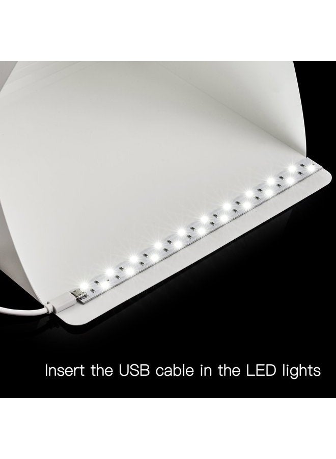 Depthlan Folding Photo Studio Kit Box with LED Light for Photographing Shooting Tent for Small Size Itens - Image 4