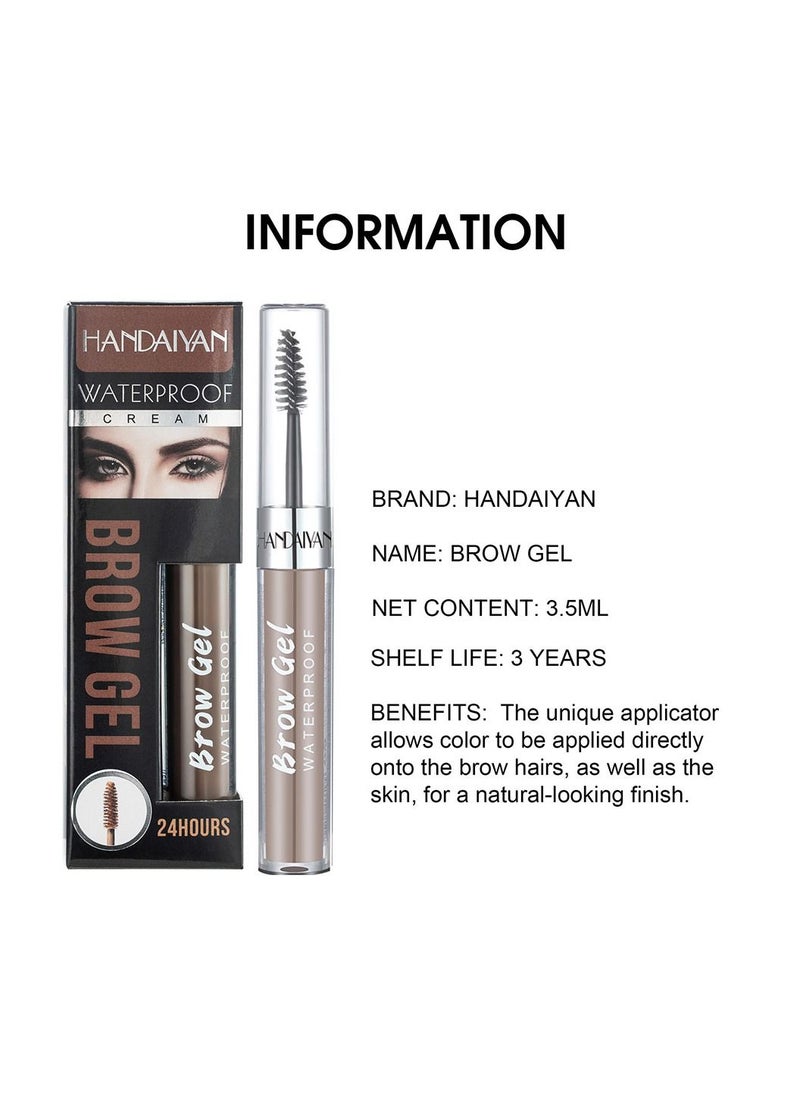 Handaiyan - Eyebrow Pomade Waterproof Long Lasting Gel Cream Brow Pomades Soap Brow Kit Wax Dipbrow Pomade Dip Brows Styling Wet,Soft Smooth Enhancers Highly Pigmented Eyebrow Color With Eyebrow Brush For Eyebrow - Image 1