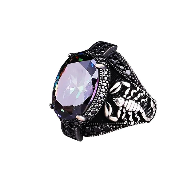 RUVEE Men's Turkish Stainless Steel Religious Ring – Metallic Plated Statement Jewelry for Men & Boys - Image 1