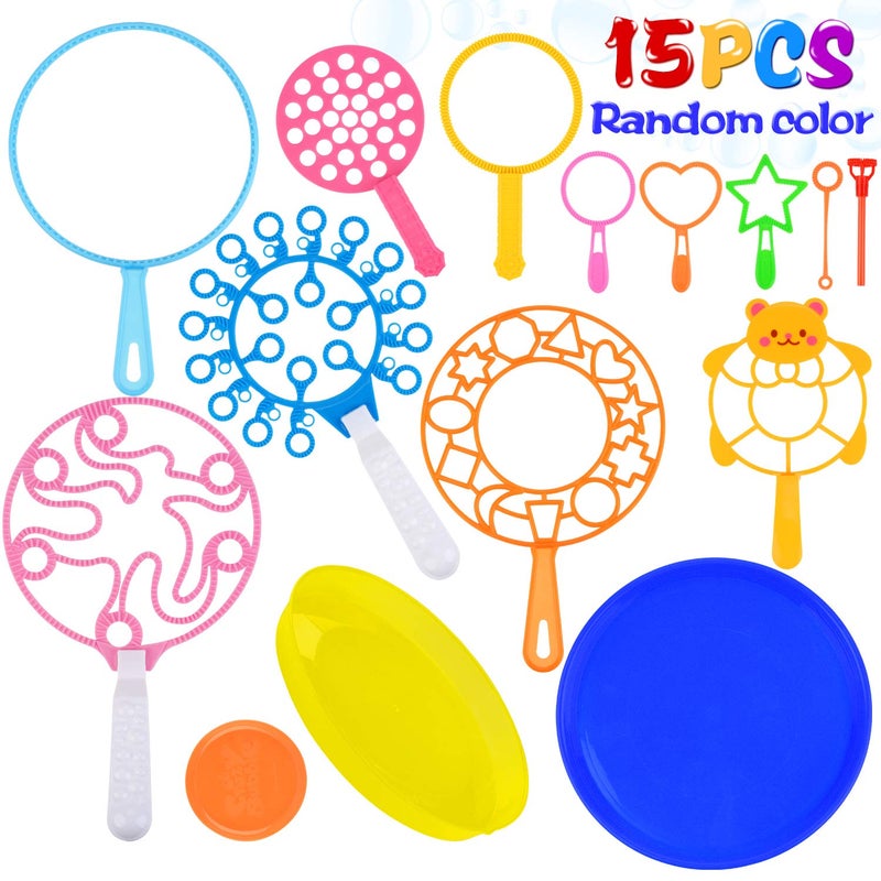 B bangcool Bubble Wands Set - Big Bubbles Wand Funny Bubbles Maker with Tray, Nice for Outdoor Playtime & Birthday Party & Games, Suitable for All Age People - Image 2