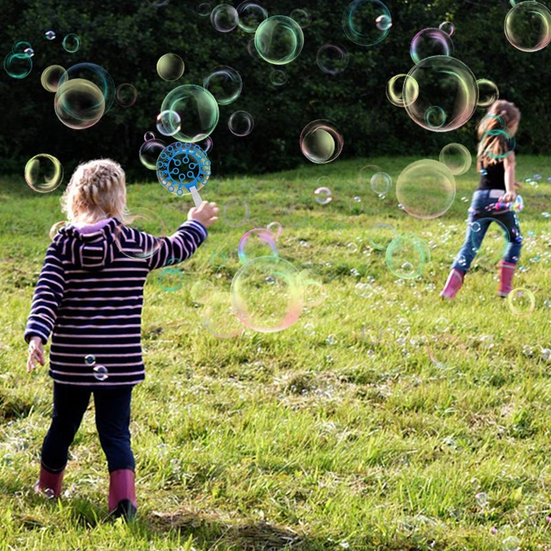 B bangcool Bubble Wands Set - Big Bubbles Wand Funny Bubbles Maker with Tray, Nice for Outdoor Playtime & Birthday Party & Games, Suitable for All Age People - Image 5