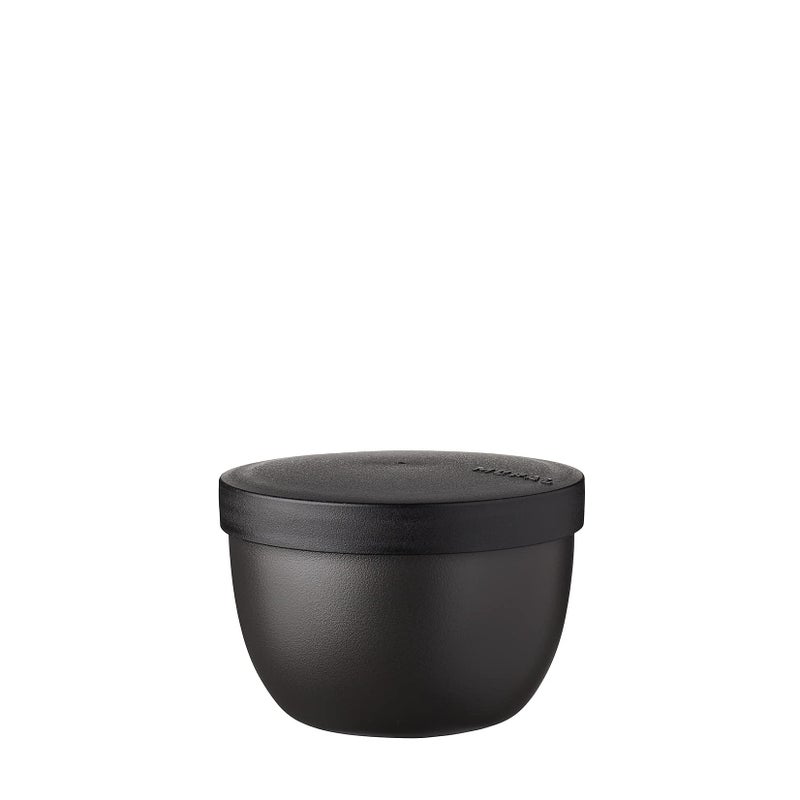 Mepal - Snack box Ellipse - Food container for storing and transporting snacks - Suitable for freezer, microwave and dishwasher - 350 ml - Nordic Black - Image 1