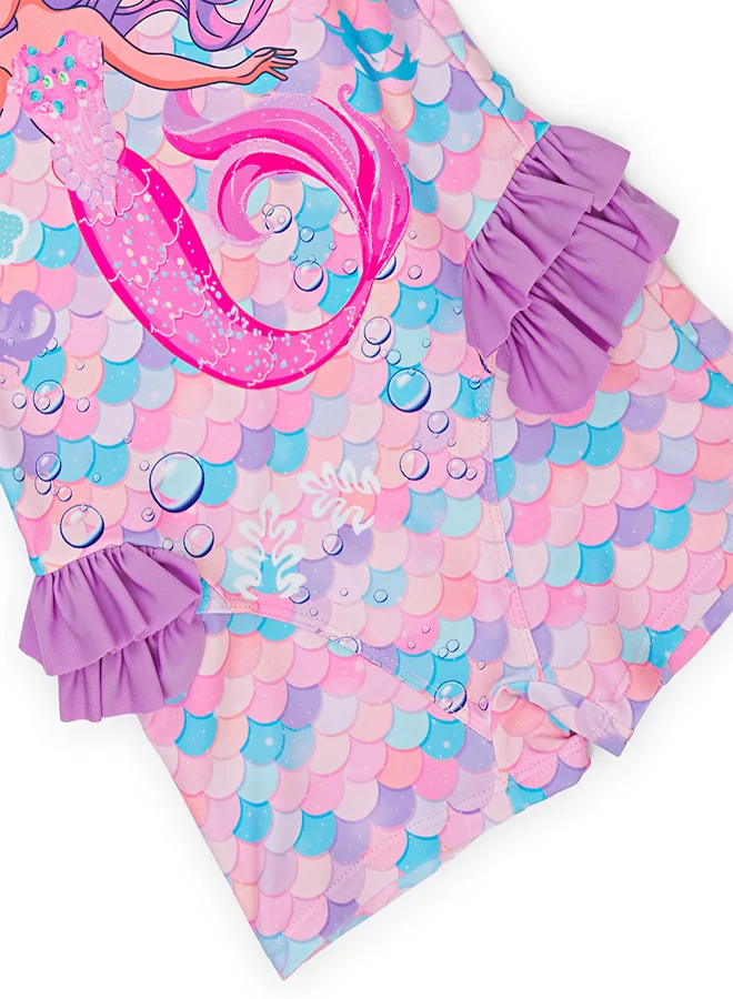 بيبي كلو Adorable Mermaid Print Swimwear for Girls