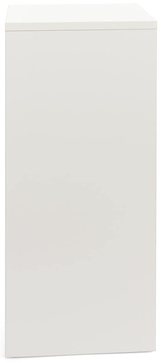Displays2go Gallery Display Column Laminated Particle Board and Melamine Construction  White Laminate Finish WDCUBEWHT2 - Image 5