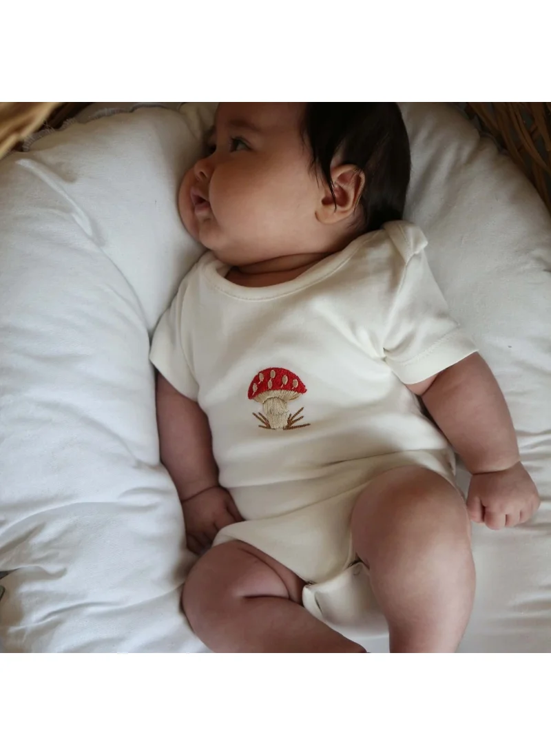 Ohlala Koala Mushroom Embroidered Snap-On Body - Zıbın