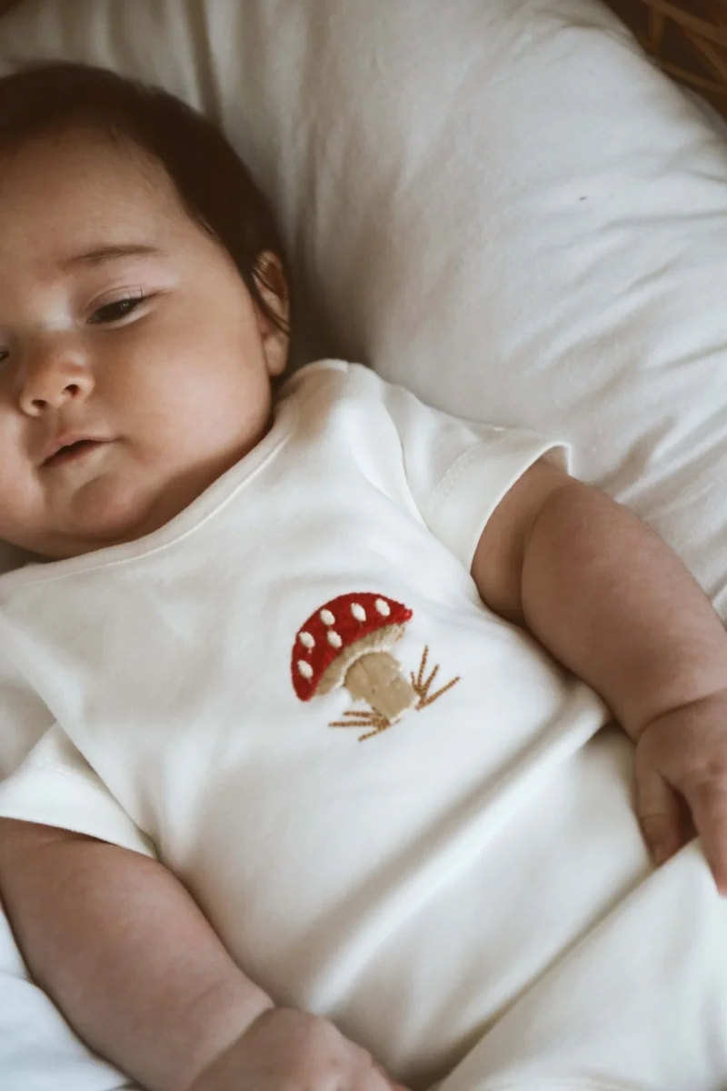 Ohlala Koala Mushroom Embroidered Snap-On Body - Zıbın