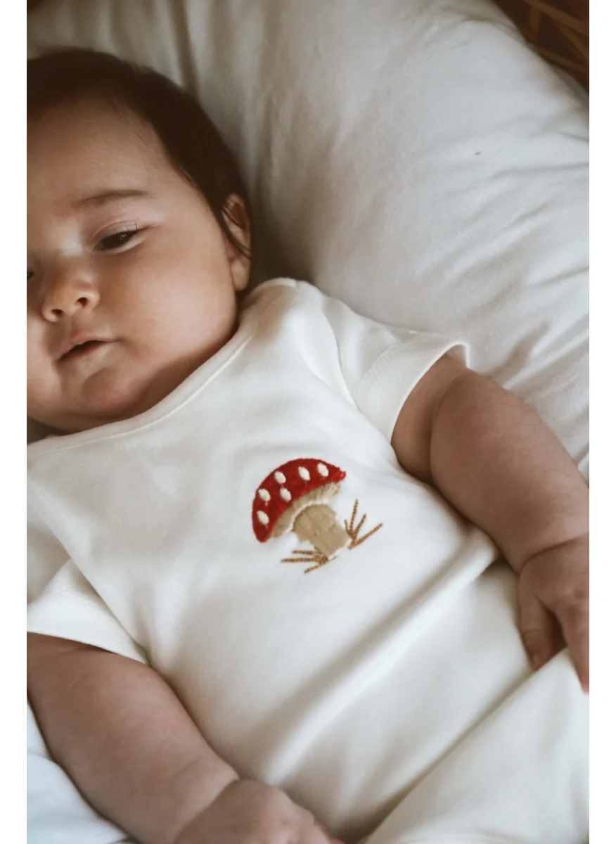 Ohlala Koala Mushroom Embroidered Snap-On Body - Zıbın