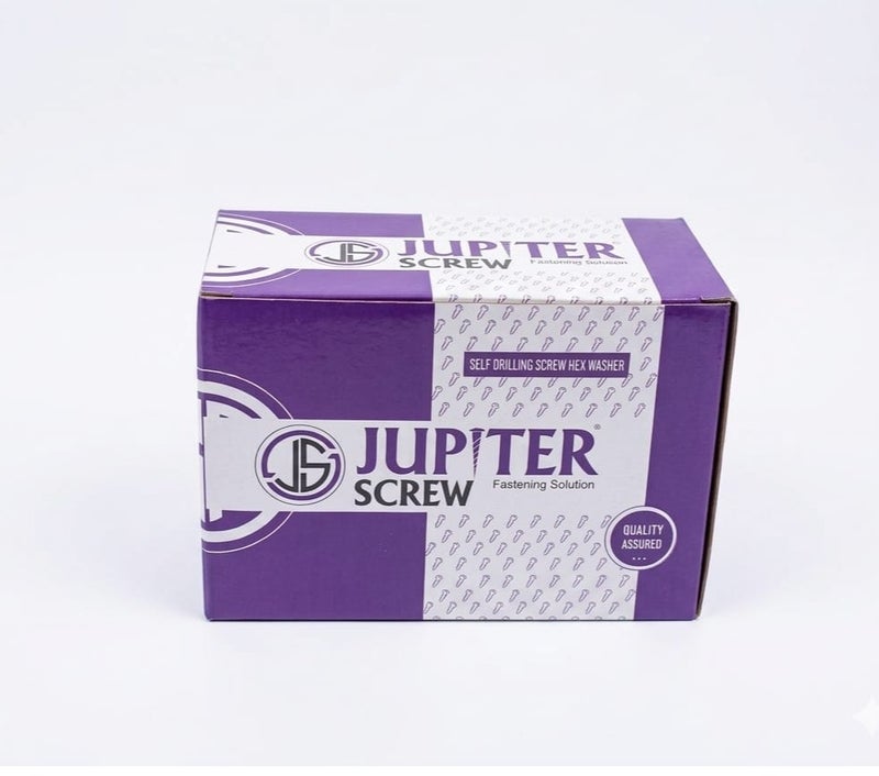 Jupiter SDS Hex Washer Head Stainless Steel Screws (14x1.1/4' inch) Bonded EPDM Washer, Slotted Hex Head Box of 360 pieces - Image 4