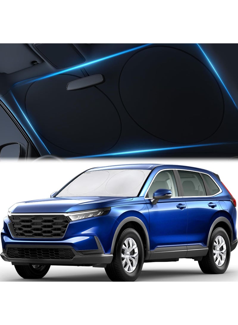 واقي شمسي لزجاج السيارة من Magnelex | تقنية حجب الضوء بالكامل للحماية القصوى | قابلة للطي تبقي مركبتك باردة | مناسبة للسيارات والشاحنات وSUV | المقاس المتوسط (145 × 80 سم) - Image 1