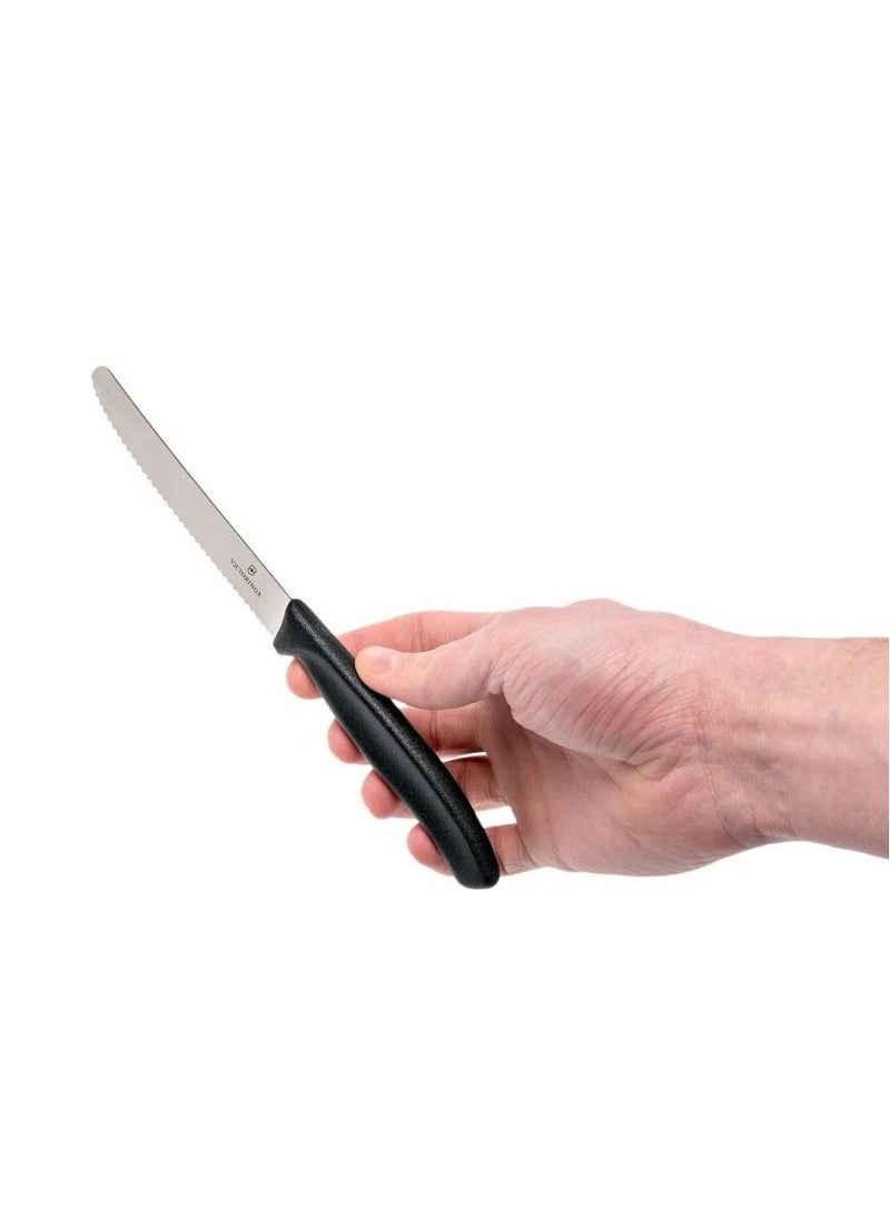 Victorinox - Victorinox 6.7733 Swiss Classic Paring 4" Serrated Blade Black - Image 1