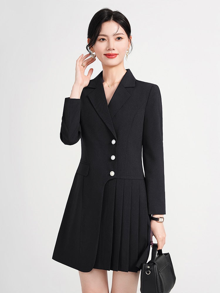 Professional Suit Dress Long Sleeve Women'S 2024 Autumn Dress Interview Advanced Formal Occasion Work Clothes Formal Dress - Image 4
