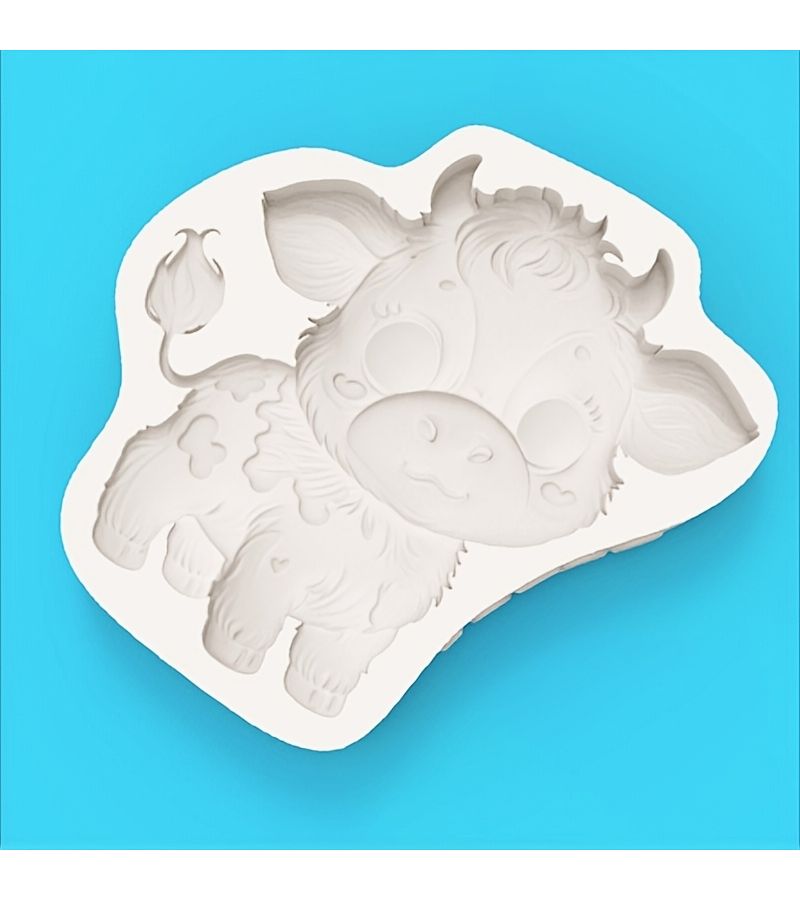 Cow Calf Chocolate Fondant Cake Silicone Mold Creative Shaping Tool - Image 3