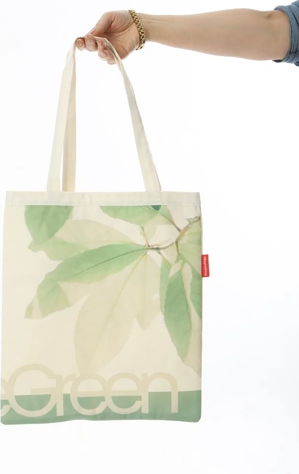 Baghashtag Save Green Printed Cloth Bag