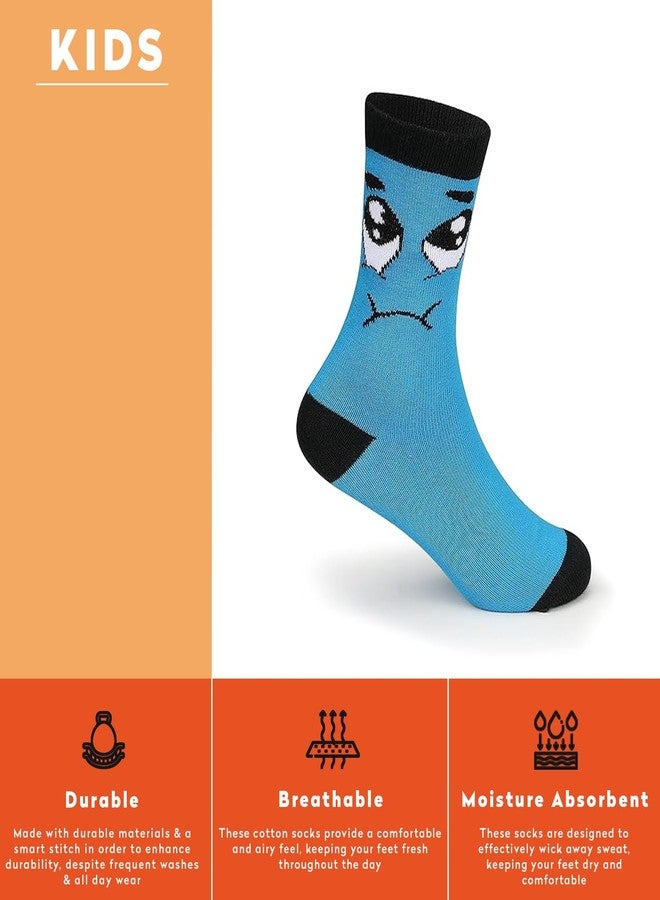 Supersox Kids Boys Socks Ankle Length With Cute Funny Design Compact Combed Cotton Combo Pack Of 6 Available Size - 5-6 Years / 7-8 Years / 9-10 Years / 11-12 Years, Multicolour - Image 5