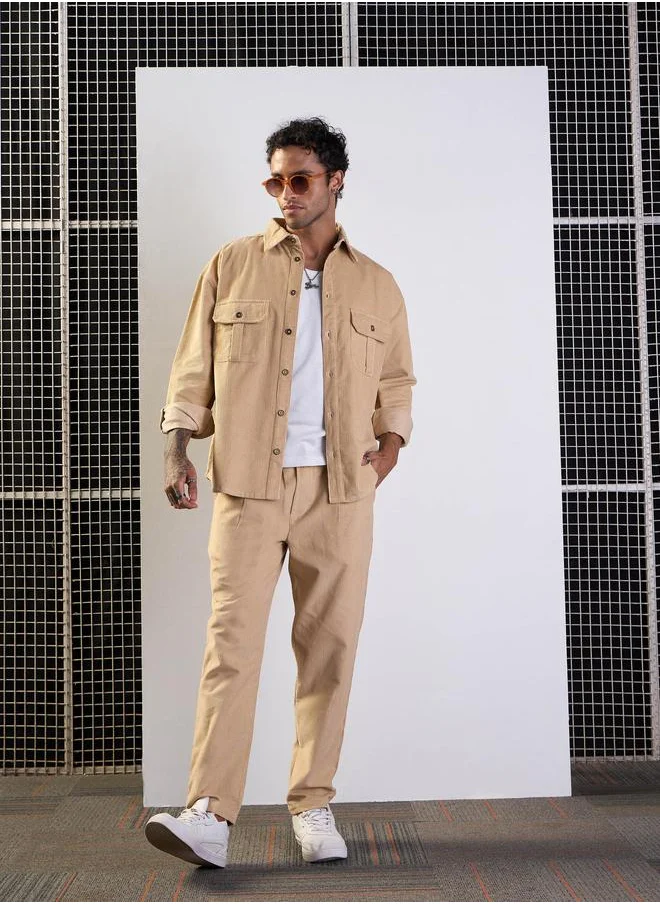 Mascln Sassafras Mascln Sassafras Mid Rise Corduroy Pants with Drawstring