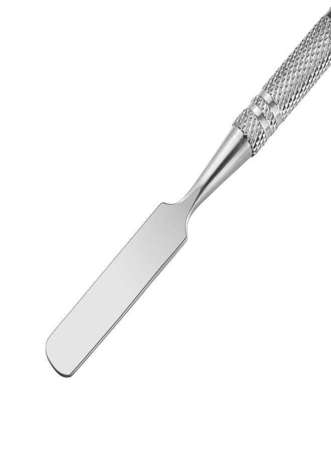 Wismee 5Pcs Makeup Spatula tool metal Set Professional Beauty Stainless Steel Cosmetics Mixer Long Metal Spatula Depotting Mixing Tool (#2) - Image 3