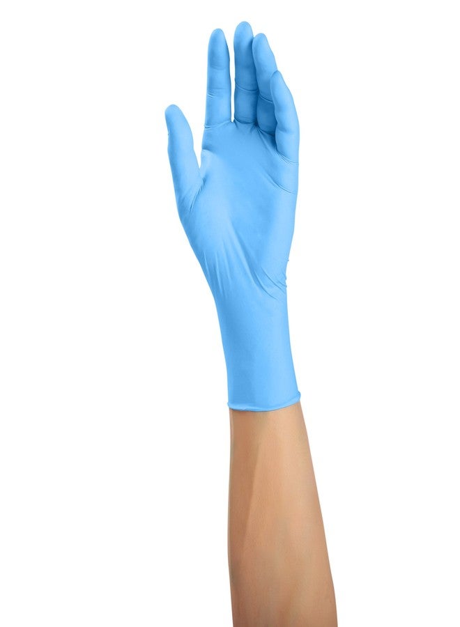 AmerCare Pacific 4.5 mil Blue Nitrile Gloves, Powder and Latex Free, General Purpose for Cleaning and Foodservice, Medium, Case of 1000 - Image 2