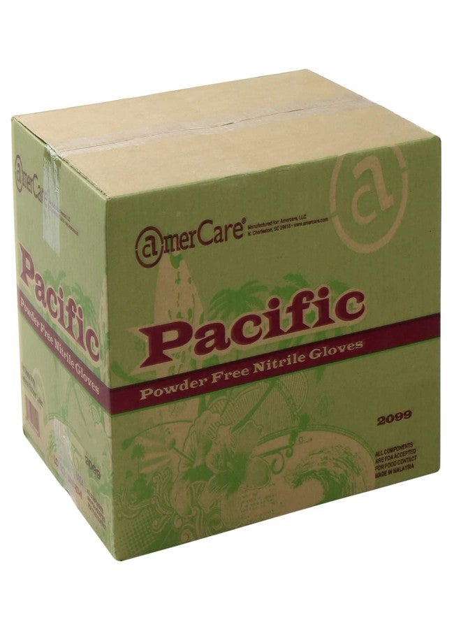 AmerCare Pacific 4.5 mil Blue Nitrile Gloves, Powder and Latex Free, General Purpose for Cleaning and Foodservice, Medium, Case of 1000 - Image 5