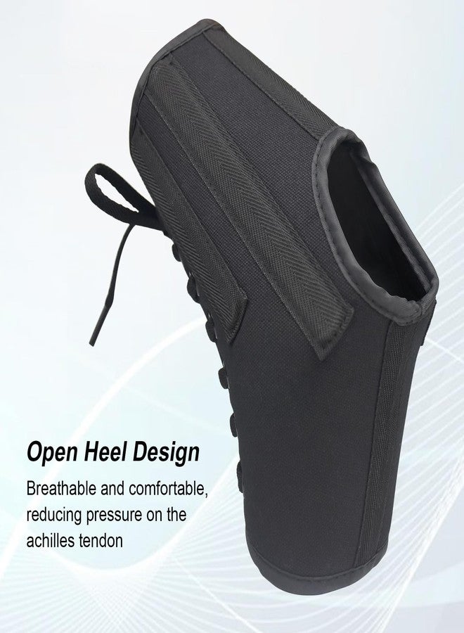 AIDY-PRO Lace Up Ankle Brace with Metal Side Stabilizers, Adjustable Lace-Up Ankle Braces for Men and Women Sprained Foot Support Brace for Posterior Tibial Tendonitis Achilles Tendon Injury L - Image 4