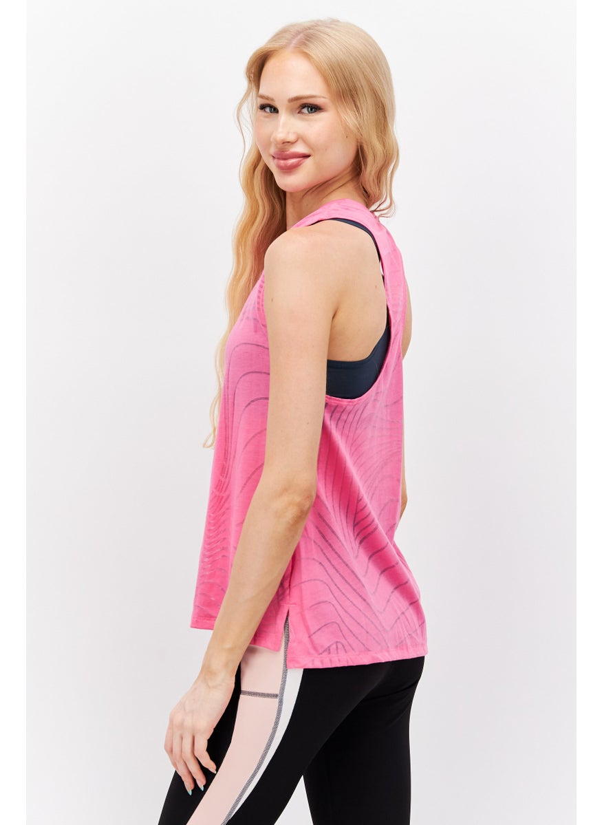 Reebok - Women Sportswear Fit  Sleeveless Training Tank Top, Pink - Image 1