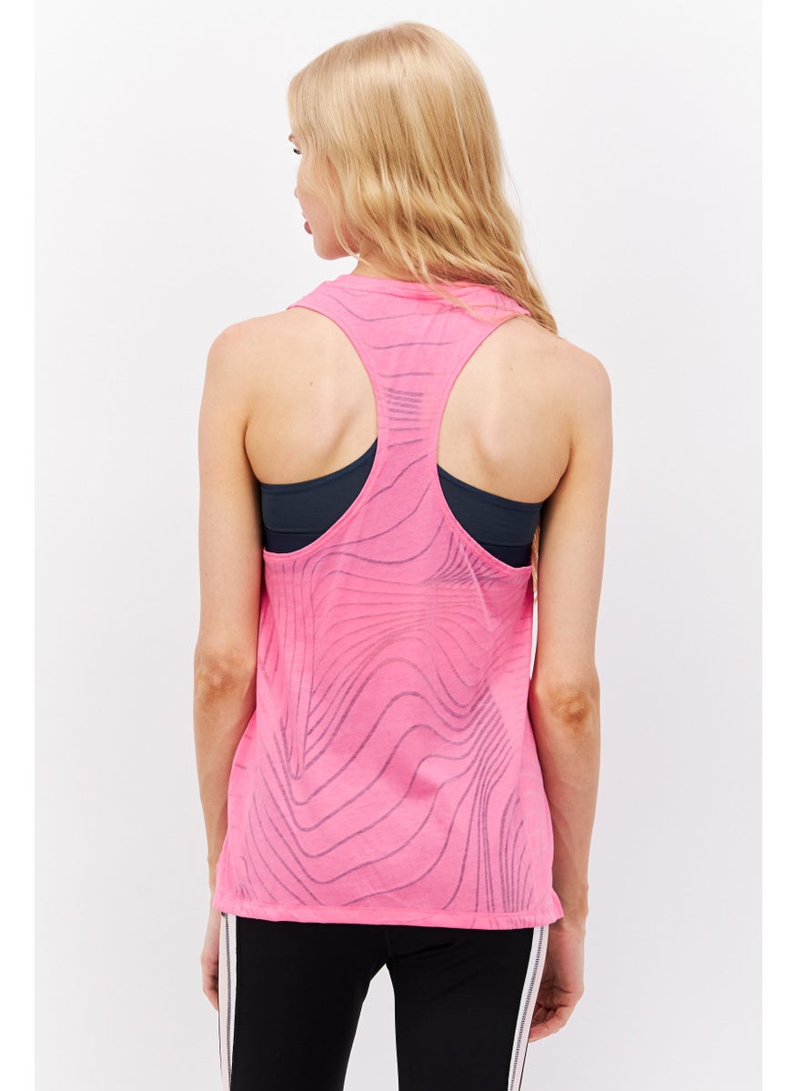 Reebok - Women Sportswear Fit  Sleeveless Training Tank Top, Pink - Image 1