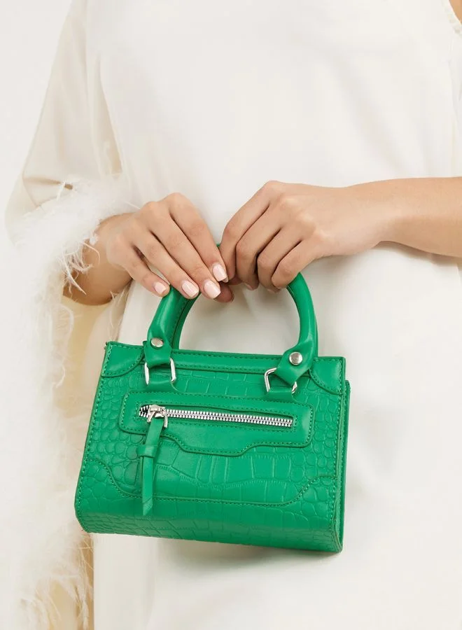 Styli Croc Texture Handbag