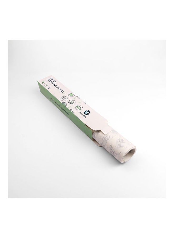 ورق تغليف الوجبات الخفيفة 50 ورقة مثالية للسندويشات والأطعمة الطازجة