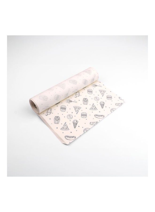 ورق تغليف الوجبات الخفيفة 50 ورقة مثالية للسندويشات والأطعمة الطازجة