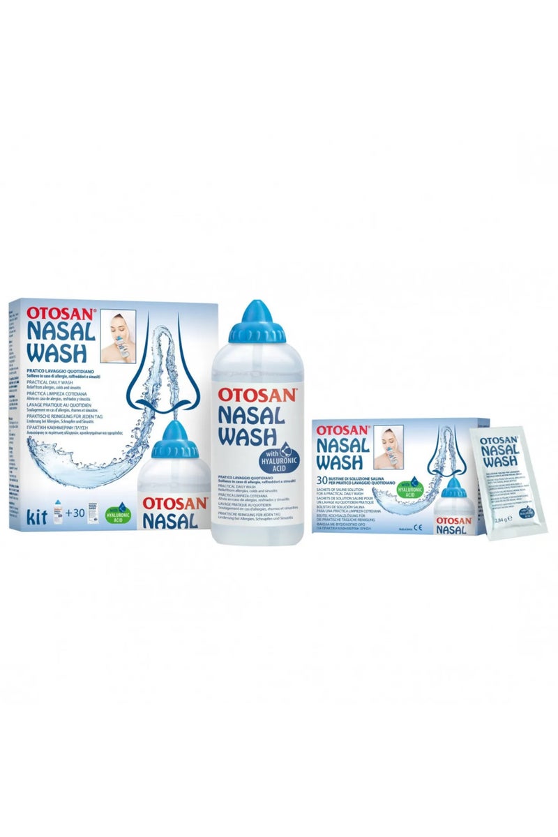 Otosan Nasal Wash Kit 30 mL Bottle 1's + Sachets 30's - Image 1