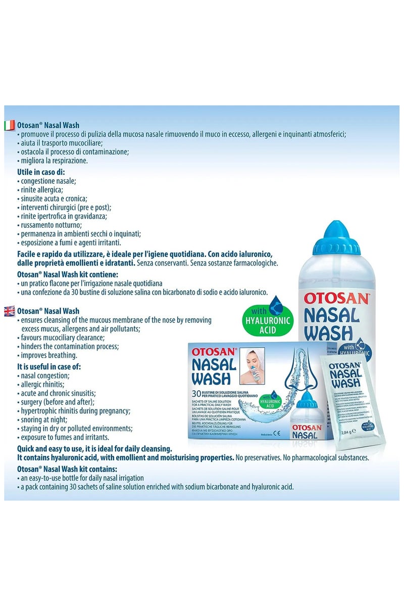 Otosan Nasal Wash Kit 30 mL Bottle 1's + Sachets 30's - Image 3