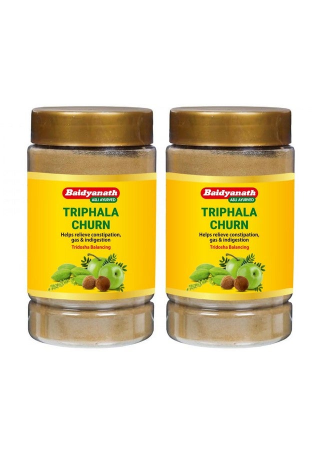 Baidyanath بايدياناث تريفالا تشورنا | يساعد في تخفيف الإمساك | تخفيف سريع من الحموضة والغازات | غني بالأملاء - 500 جرام (عبوة من 2)  - Image 1