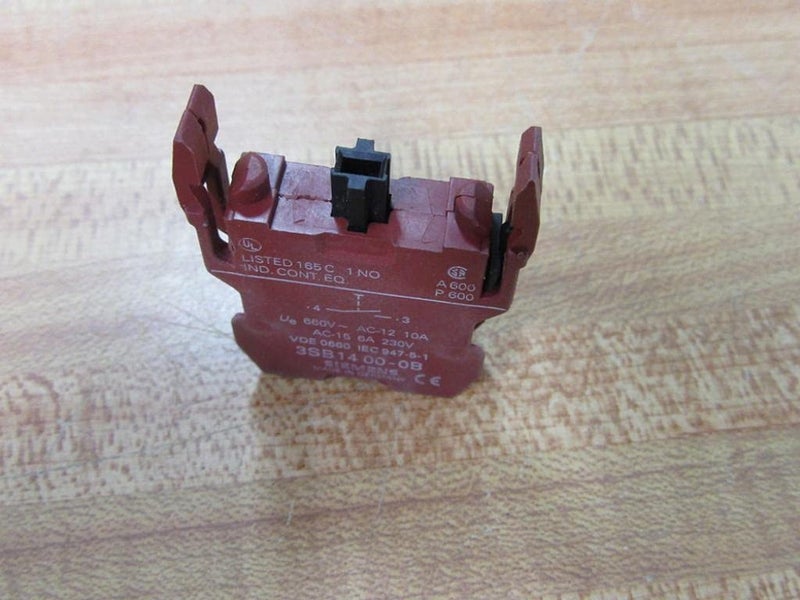 Siemens 3SB14000B Contact Block 6amp 230V - Image 5