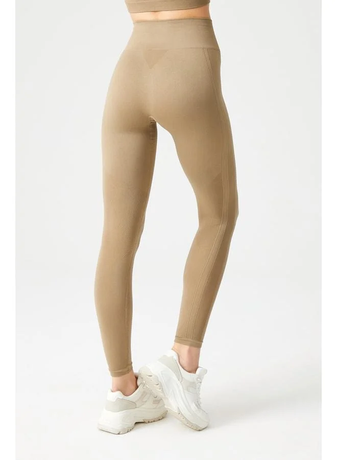 Los Ojos Vizon High-Waist Seamless Shaping Sports Leggings – Stripes.