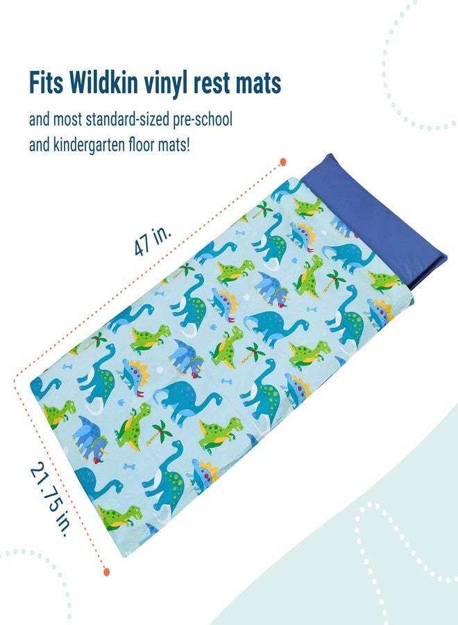 Wildkin Kids Microfiber Nap Mat Cover - Soft, Durable & Fits 1.5" Vinyl Sleep Mats (Dinosaur Land) - Image 5