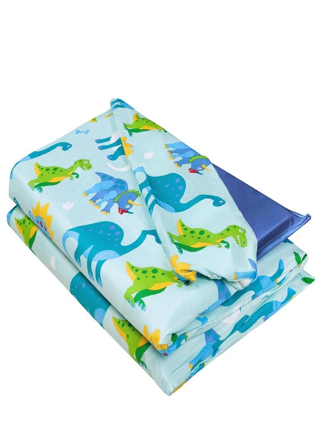 Wildkin Kids Microfiber Nap Mat Cover - Soft, Durable & Fits 1.5" Vinyl Sleep Mats (Dinosaur Land) - Image 1