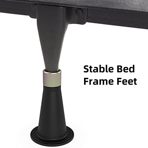 IRONDIY 6 Pcs Bed Frame Feet,Feet for Replace Wheels,Risers for Bed Frame,Prevent Sliding Plastic Reinforced Bed Risers,Fits Over a Standard Bed Foot - Image 4