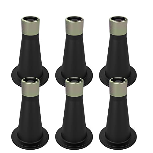 IRONDIY 6 Pcs Bed Frame Feet,Feet for Replace Wheels,Risers for Bed Frame,Prevent Sliding Plastic Reinforced Bed Risers,Fits Over a Standard Bed Foot - Image 1