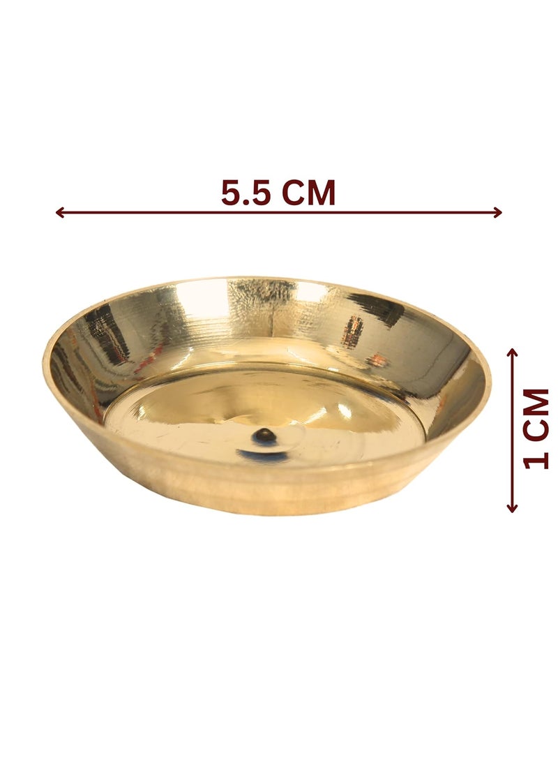 anciently Anciently Feng Shui Tortoise for Good Luck Brass Tortoise with Plate Small Size Brass Gold Colour 1 Set Religious  - Image 5