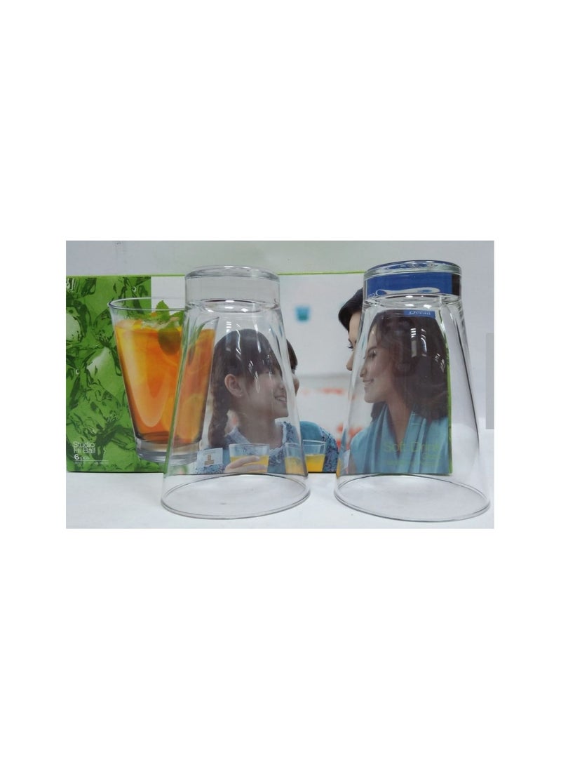 Ocean Set of 6 cups, 320 ml, Shop Ocean Studio, transparent, 800045  - Image 1
