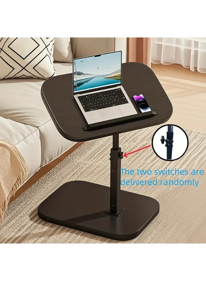 CAMELMALL Slim Metal Side Table – Modern Shaped Narrow End Table for Couch, Bed, or Small Spaces, Sturdy Steel Frame, Black, 45*40*30cm - Image 5