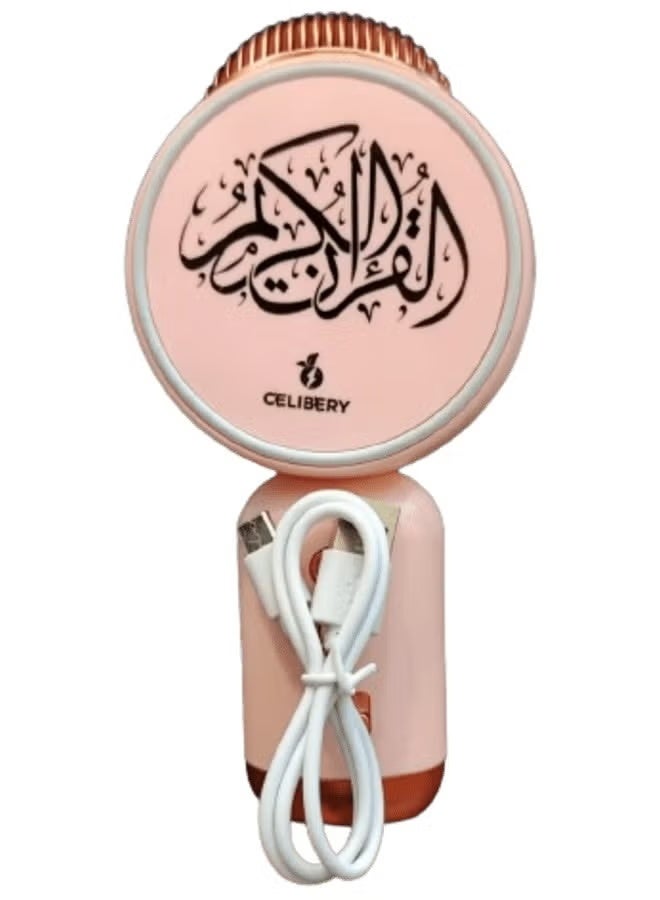 CELIBERY Bluetooth Quran Speaker with Microphone, Pink - Image 2